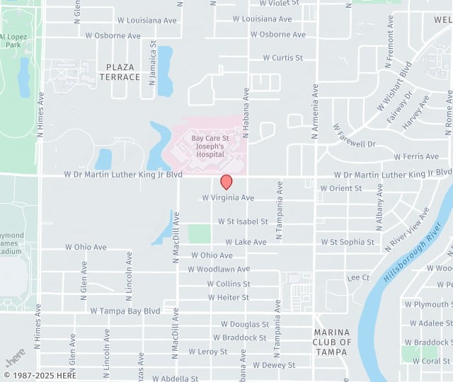 Location Map: 2815 W. Virginia Avenue, STE A Tampa, Florida 33607